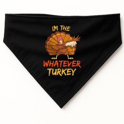 Whatever Turkey Matching Family Group Thanksgiving Party PJ USA-Made Doggie Bandana