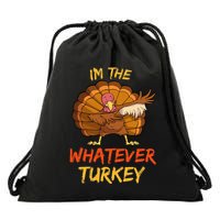Whatever Turkey Matching Family Group Thanksgiving Party PJ Drawstring Bag