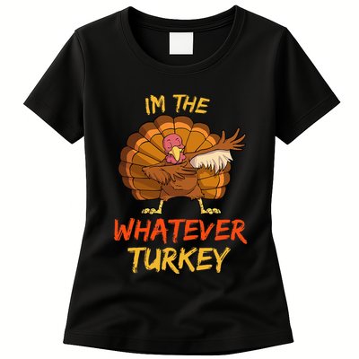 Whatever Turkey Matching Family Group Thanksgiving Party PJ Womens T-Shirt