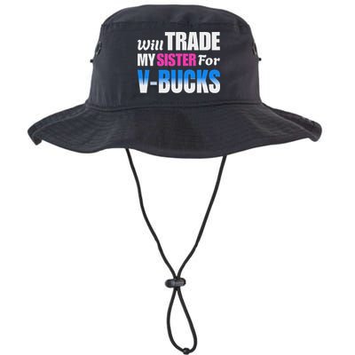 Will Trade My Sister For V Bucks Funny Video Games Player Bucket Hat