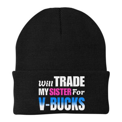 Will Trade My Sister For V Bucks Funny Video Games Player Beanie