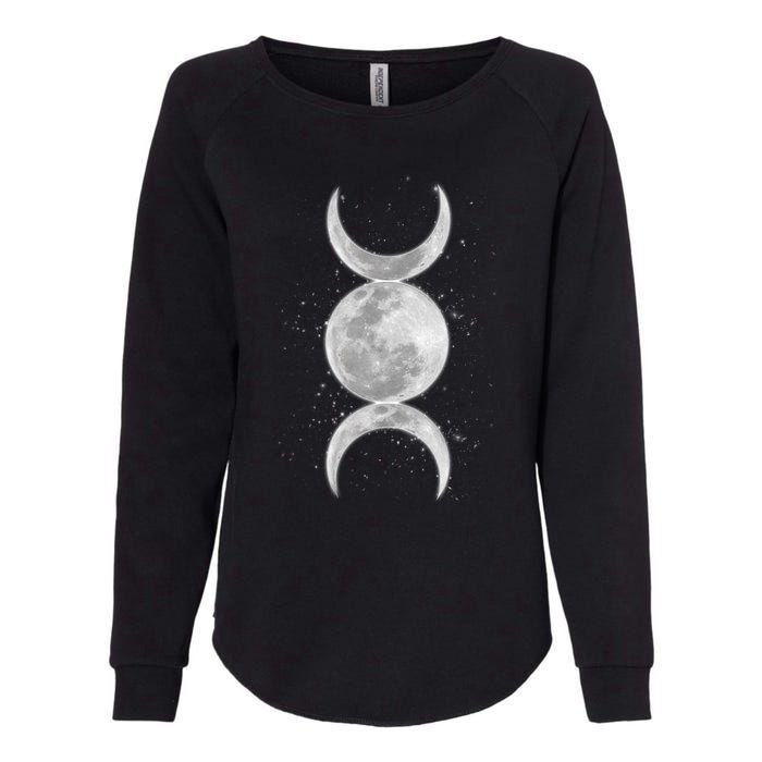 Wiccan Triple Moon Goddess Feminist Pagan Witch Halloween Womens California Wash Sweatshirt