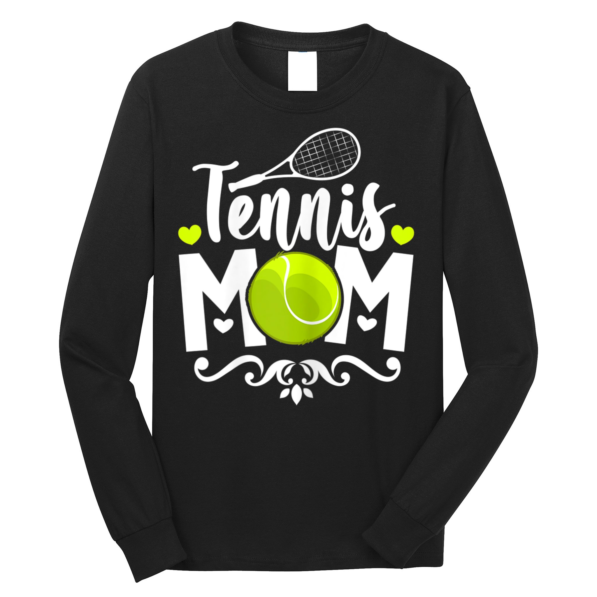 Womens Tennis Mom Long Sleeve Shirt