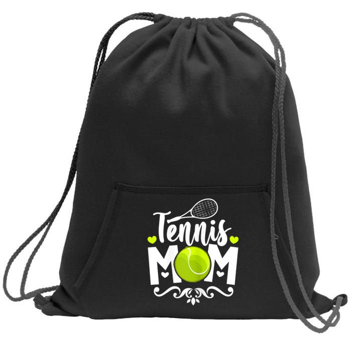 Womens Tennis Mom Sweatshirt Cinch Pack Bag