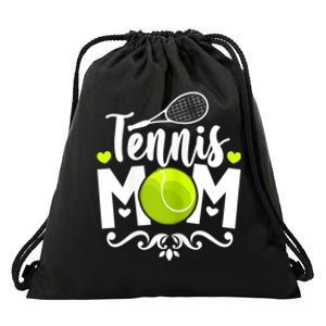 Womens Tennis Mom Drawstring Bag