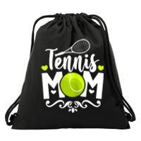 Womens Tennis Mom Drawstring Bag