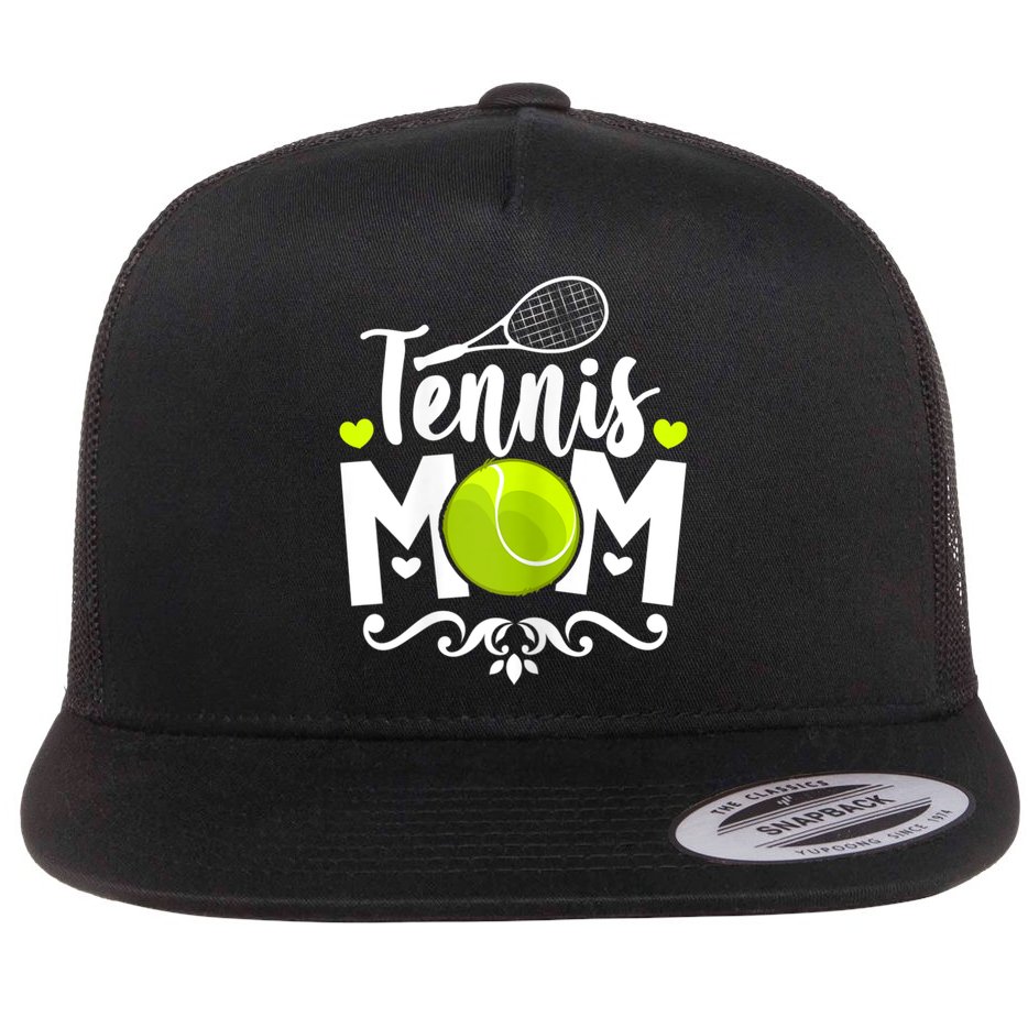 Womens Tennis Mom Flat Bill Trucker Hat