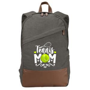 Womens Tennis Mom Cotton Canvas Backpack