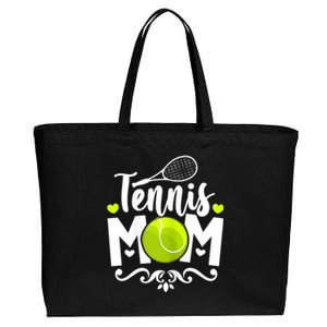 Womens Tennis Mom Cotton Canvas Jumbo Tote