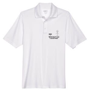 Well That's Not A Good Sign Funny Quotes Men's Origin Performance Pique Polo