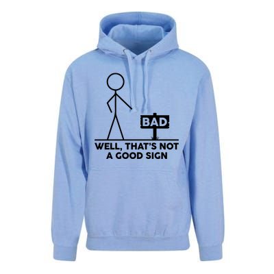 Well That's Not A Good Sign Funny Unisex Surf Hoodie