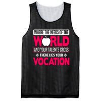 Where The Needs Of The World And Your Talents Cross There Lies Your Vocation Mesh Reversible Basketball Jersey Tank