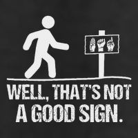 Well ThatS Not A Good Sign Asl Apparel Deaf Interpreter 7 Panel Mesh Trucker Snapback Hat