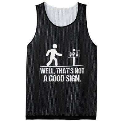 Well ThatS Not A Good Sign Asl Apparel Deaf Interpreter Mesh Reversible Basketball Jersey Tank