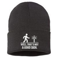 Well ThatS Not A Good Sign Asl Apparel Deaf Interpreter Sustainable Knit Beanie