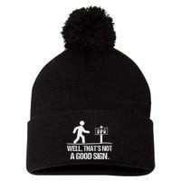 Well ThatS Not A Good Sign Asl Apparel Deaf Interpreter Pom Pom 12in Knit Beanie