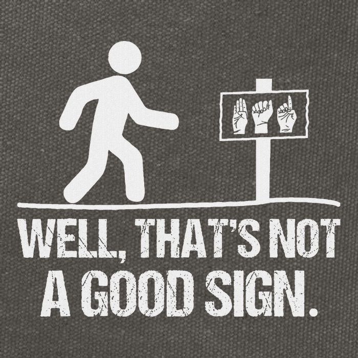 Well ThatS Not A Good Sign Asl Apparel Deaf Interpreter Cotton Canvas Backpack