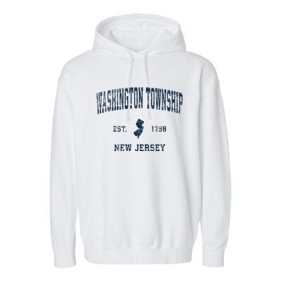 Washington Township New Jersey Nj Vintage Sports Garment-Dyed Fleece Hoodie