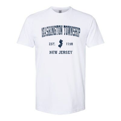 Washington Township New Jersey Nj Vintage Sports Softstyle® CVC T-Shirt