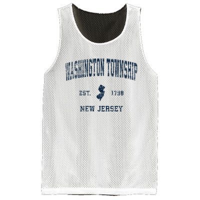 Washington Township New Jersey Nj Vintage Sports Mesh Reversible Basketball Jersey Tank