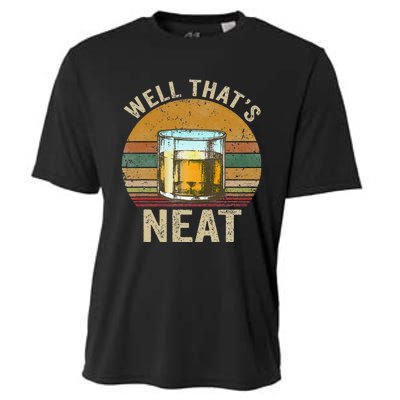 Well That's Neat Funny Retro Whiskey Bourbon Lovers Gifts Cooling Performance Crew T-Shirt