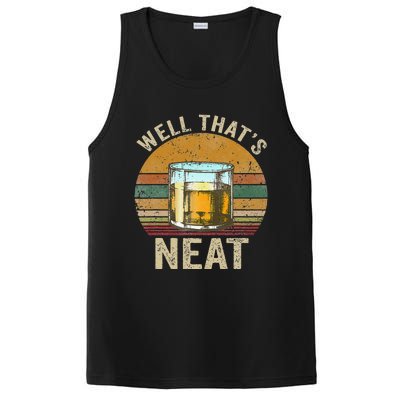 Well That's Neat Funny Retro Whiskey Bourbon Lovers Gifts PosiCharge Competitor Tank