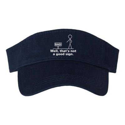 Well That's Not A Good Sign TShirt01 Valucap Bio-Washed Visor