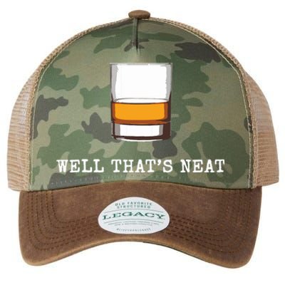 Well Thats Neat Funny Whiskey Old Fashioned Scotch Bourbon Legacy Tie Dye Trucker Hat