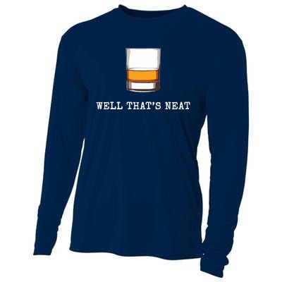 Well Thats Neat Funny Whiskey Old Fashioned Scotch Bourbon Cooling Performance Long Sleeve Crew