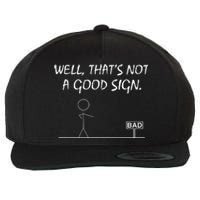 Well That's Not A Good Sign Wool Snapback Cap