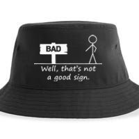 Well Thats Not A Good Sign Funny For Men Sustainable Bucket Hat