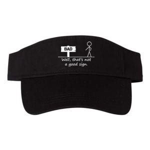 Well Thats Not A Good Sign Funny For Men Valucap Bio-Washed Visor