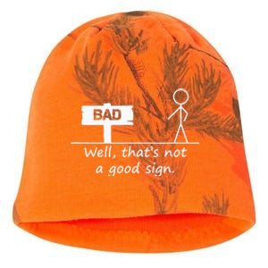 Well Thats Not A Good Sign Funny For Men Kati - Camo Knit Beanie