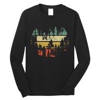 Wildlife Trees Outdoors Nature Retro Forest Long Sleeve Shirt