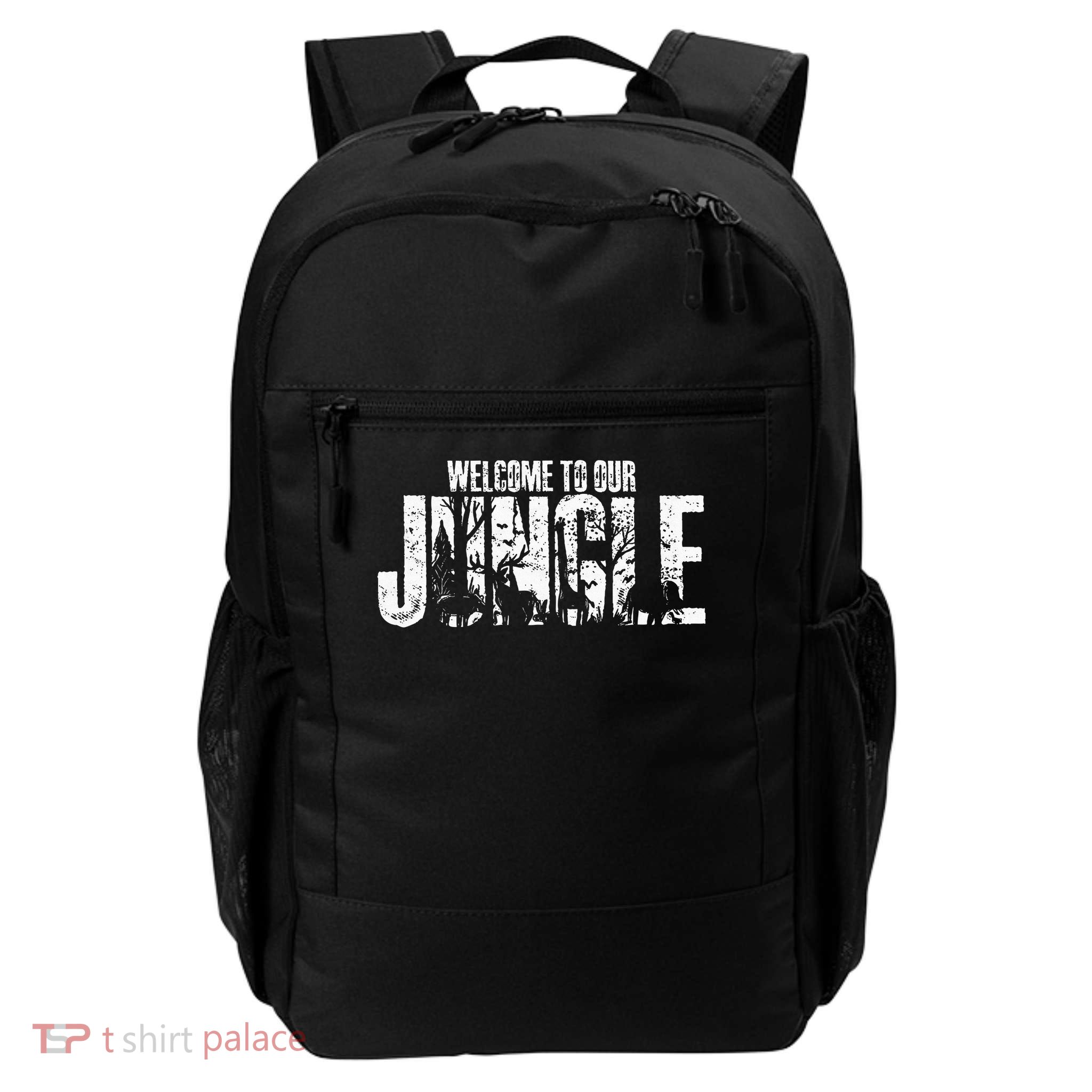 Welcome To Our Jungle Safari And Zoo Camping Backpack