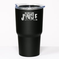 Welcome To Our Jungle Safari And Zoo Camping Tumbler