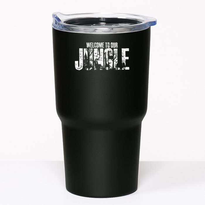 Welcome To Our Jungle Safari And Zoo Camping Tumbler