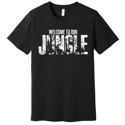 Welcome To Our Jungle Safari And Zoo Camping Premium T-Shirt