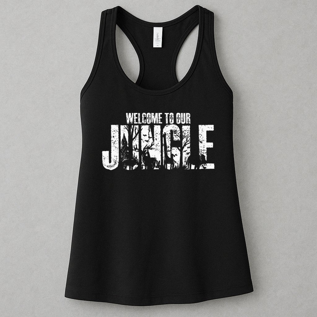 Welcome To Our Jungle Safari And Zoo Camping Womens Tank Top