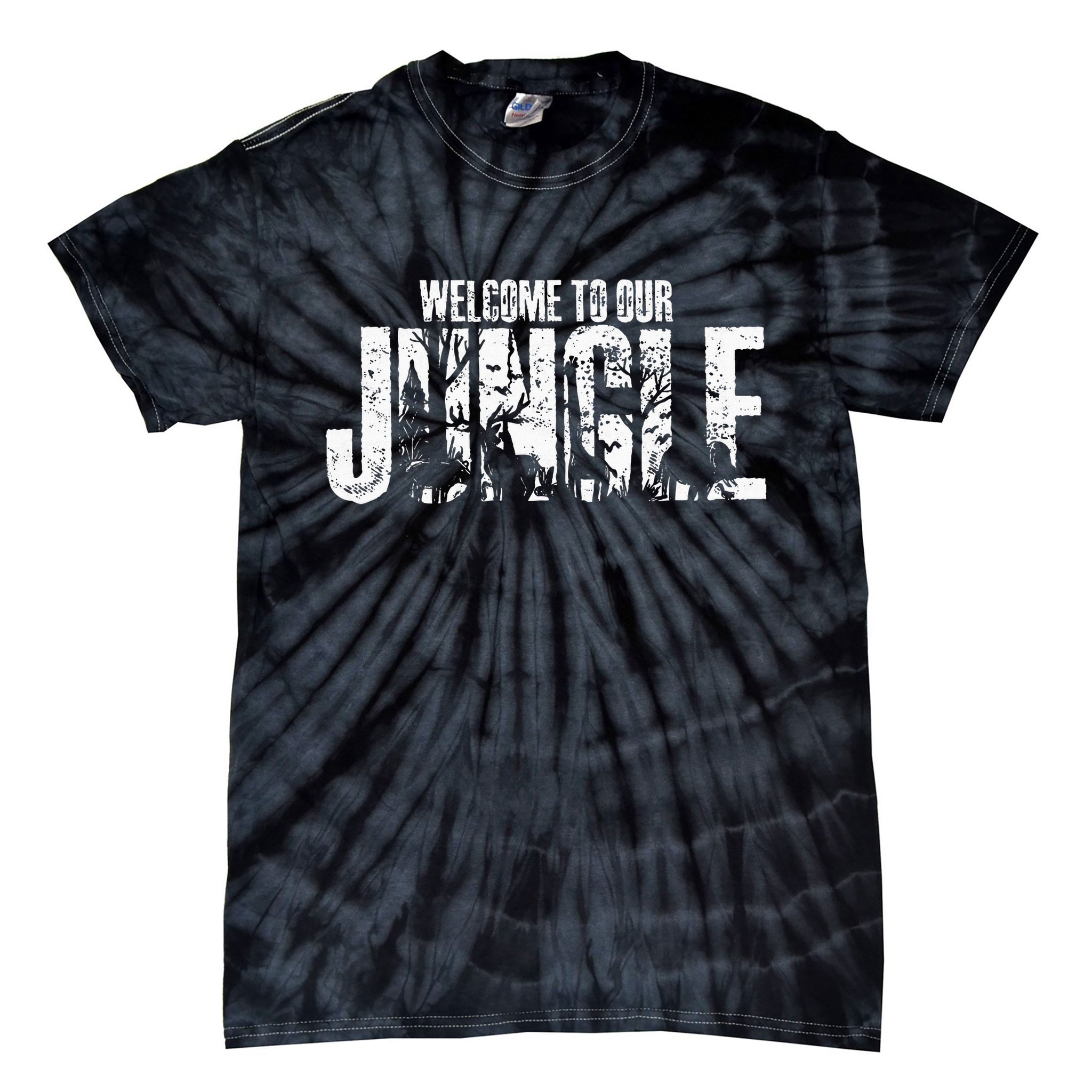 Welcome To Our Jungle Safari And Zoo Camping Tie-Dye T-Shirt