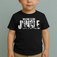 Welcome To Our Jungle Safari And Zoo Camping Toddler T-Shirt