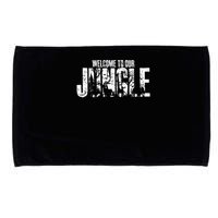 Welcome To Our Jungle Safari And Zoo Camping Microfiber Hand Towel