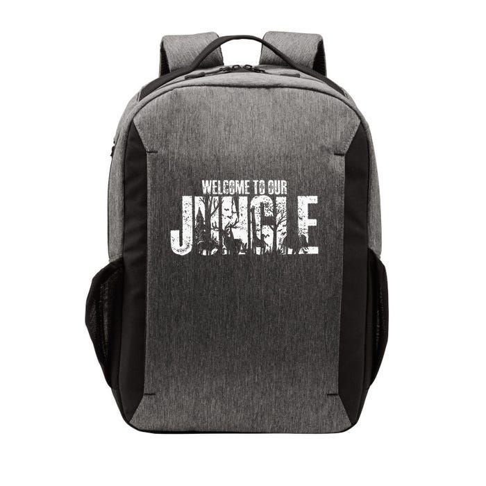 Welcome To Our Jungle Safari And Zoo Camping Vector Backpack