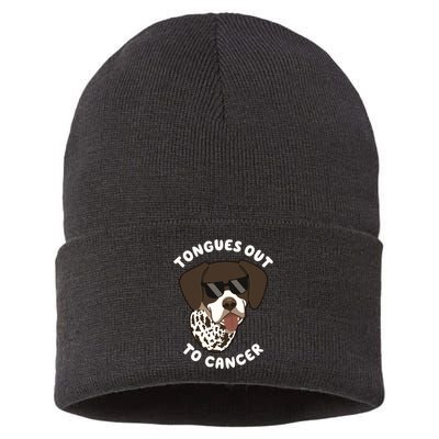 Wyatt Tongues Out To Cancer Sustainable Knit Beanie