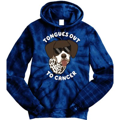 Wyatt Tongues Out To Cancer Tie Dye Hoodie