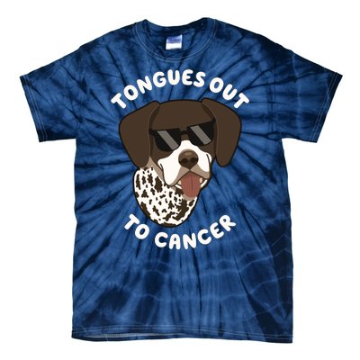 Wyatt Tongues Out To Cancer Tie-Dye T-Shirt