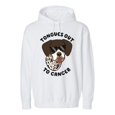 Wyatt Tongues Out To Cancer Garment-Dyed Fleece Hoodie