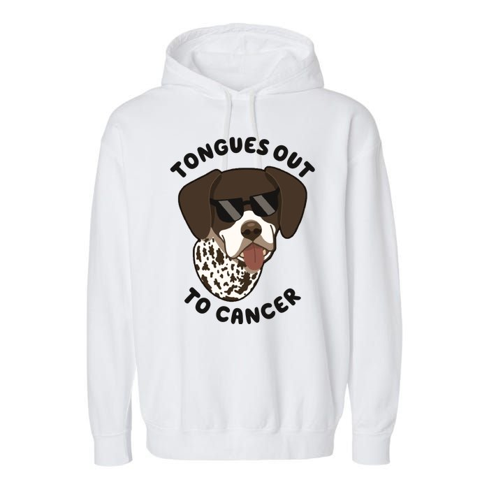 Wyatt Tongues Out To Cancer Garment-Dyed Fleece Hoodie