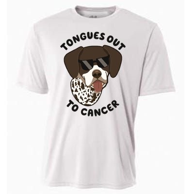 Wyatt Tongues Out To Cancer Cooling Performance Crew T-Shirt