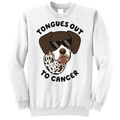 Wyatt Tongues Out To Cancer Sweatshirt